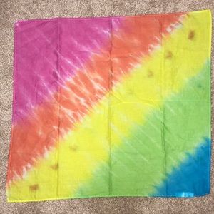 Unisex Handmade Tie Dye Bandana- Stripes